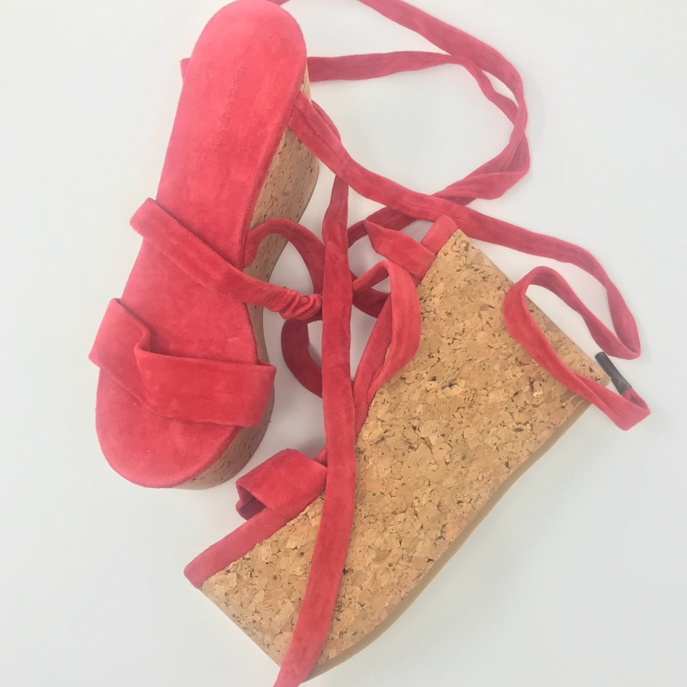 Isabel Marant platform red suede -